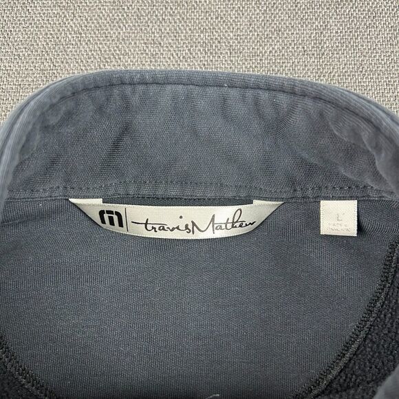 Travis Matthew Jacket Mens Large Navy Blue Full Zip Golf Long Sleeve Stretch - Picture 6 of 10